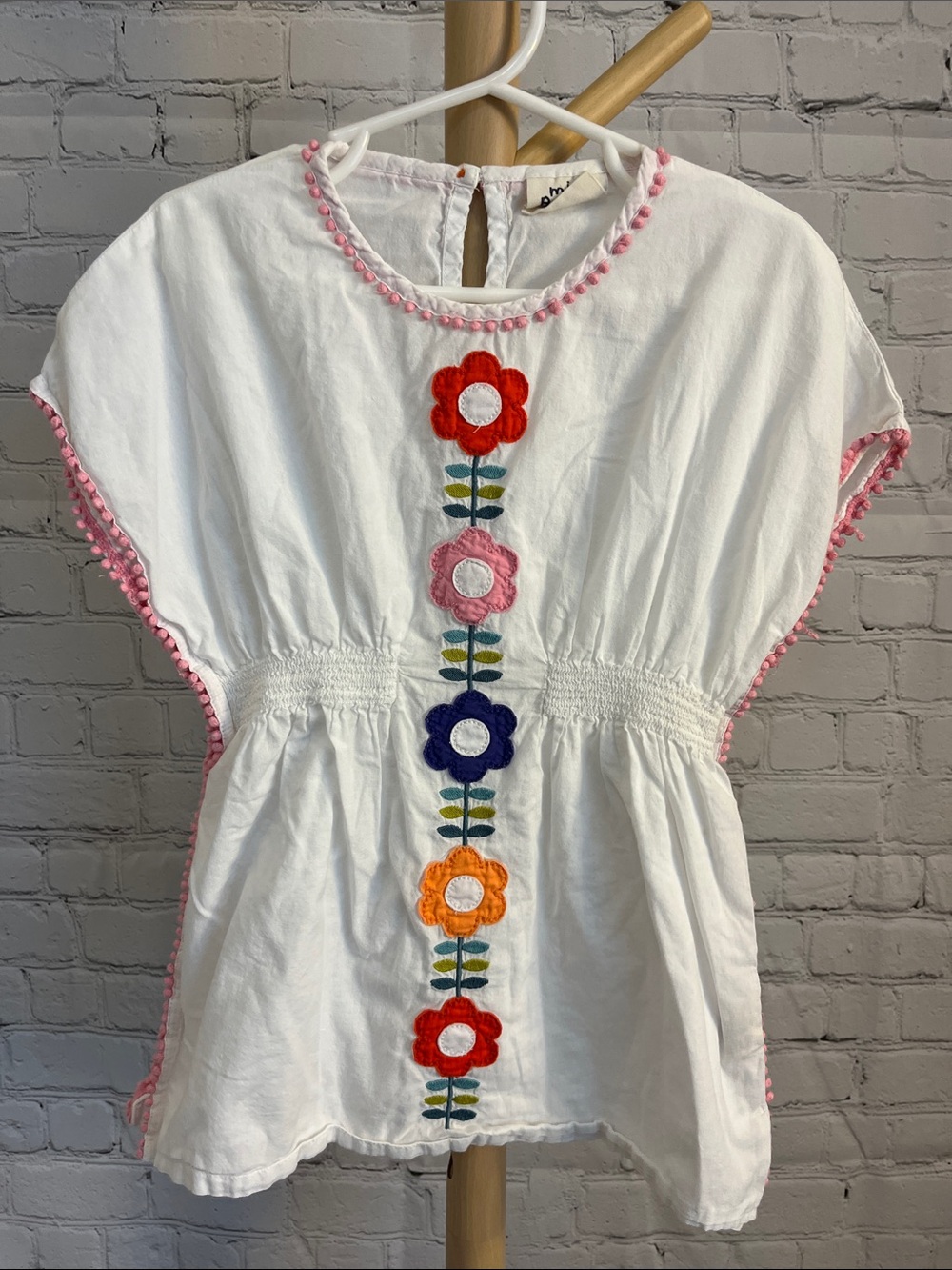 Mini Boden Toddler Girl White Swim Coverup 2-3Y